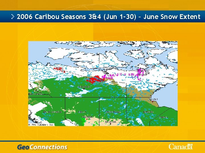 2006 Caribou Seasons 3&4 (Jun 1 -30) – June Snow Extent 