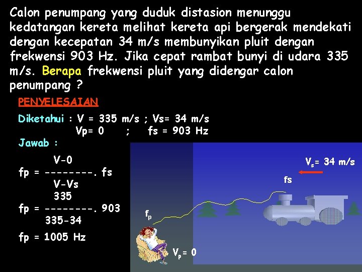 Calon penumpang yang duduk distasion menunggu kedatangan kereta melihat kereta api bergerak mendekati dengan