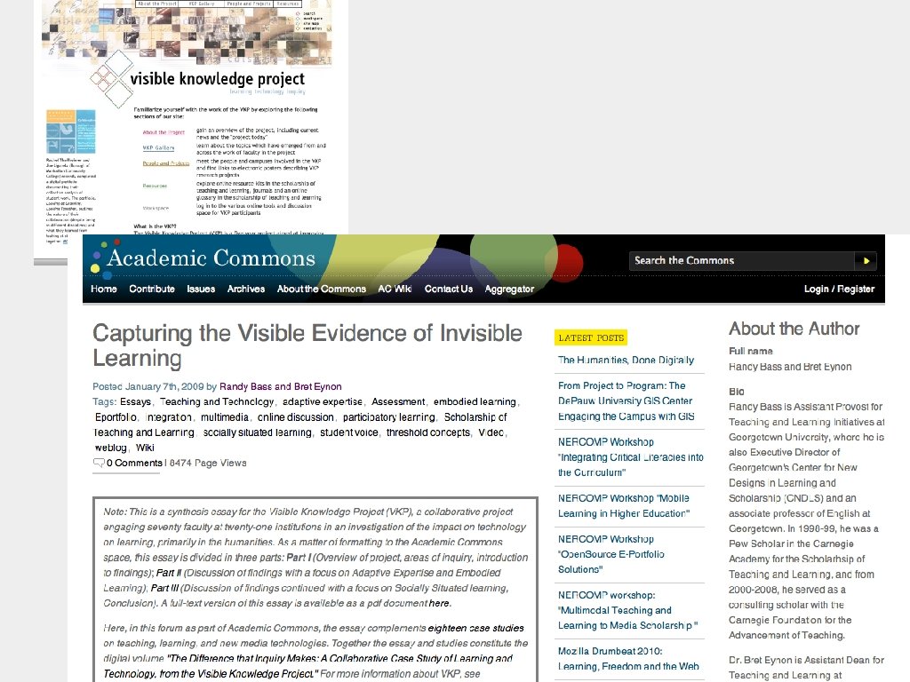 Randy Bass, Georgetown University 