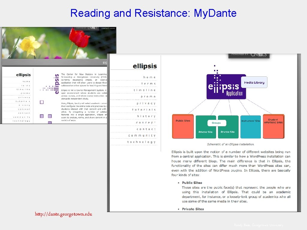 Reading and Resistance: My. Dante http: //dante. georgetown. edu Randy Bass, Georgetown University 