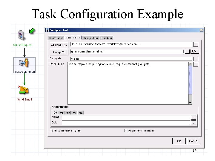 Task Configuration Example 14 