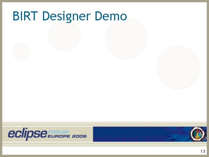 BIRT Designer Demo 13 