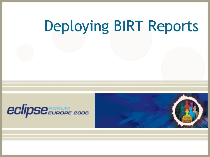 Deploying BIRT Reports 