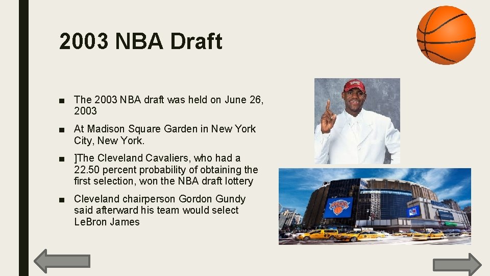 2003 NBA Draft ■ The 2003 NBA draft was held on June 26, 2003