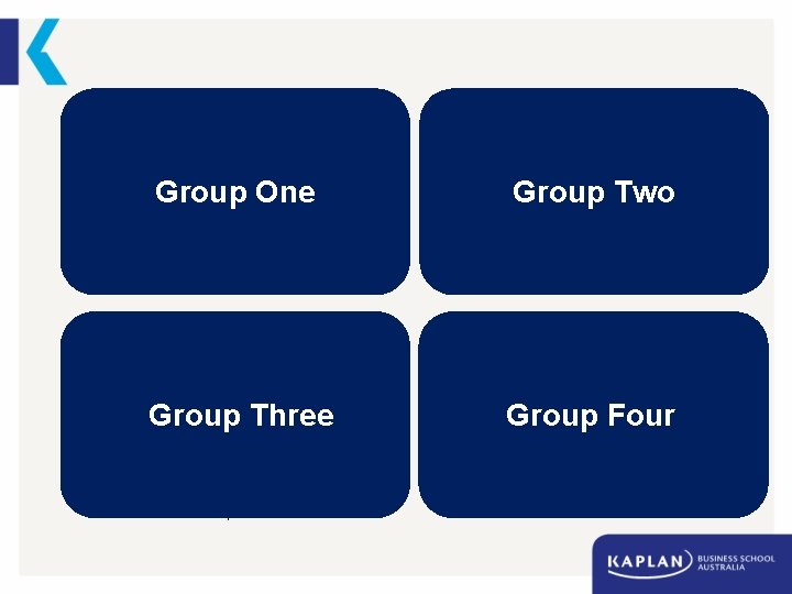 Group One In your group, prepare a solution to Rory’s issue. Focus on the