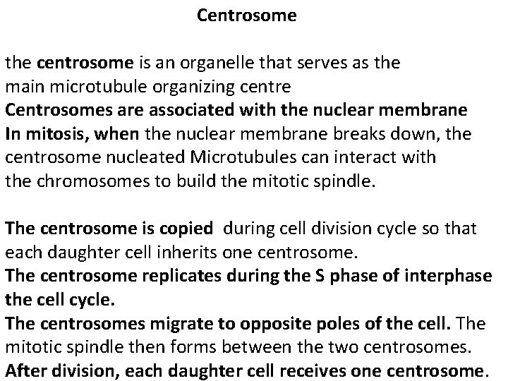 Centrosome the centrosome is an organelle that serves as the main microtubule organizing centre