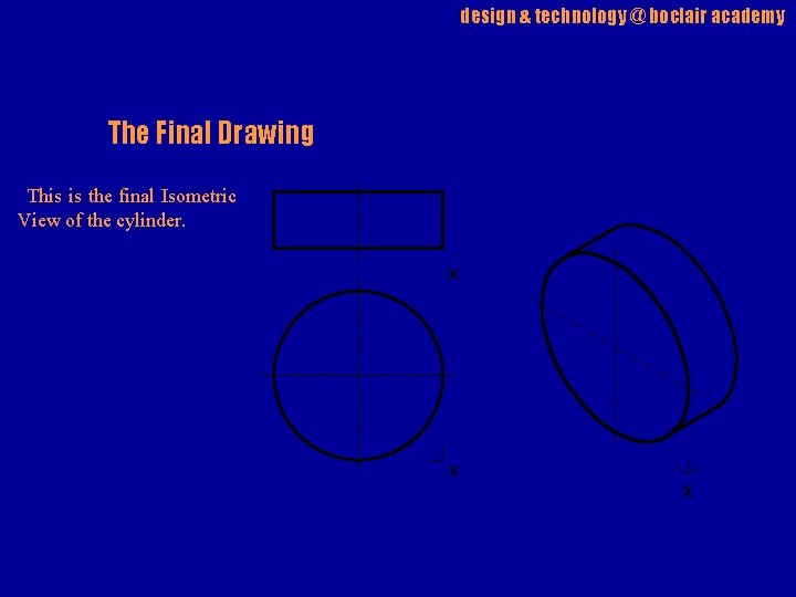 design & technology @ boclair academy The Final Drawing This is the final Isometric