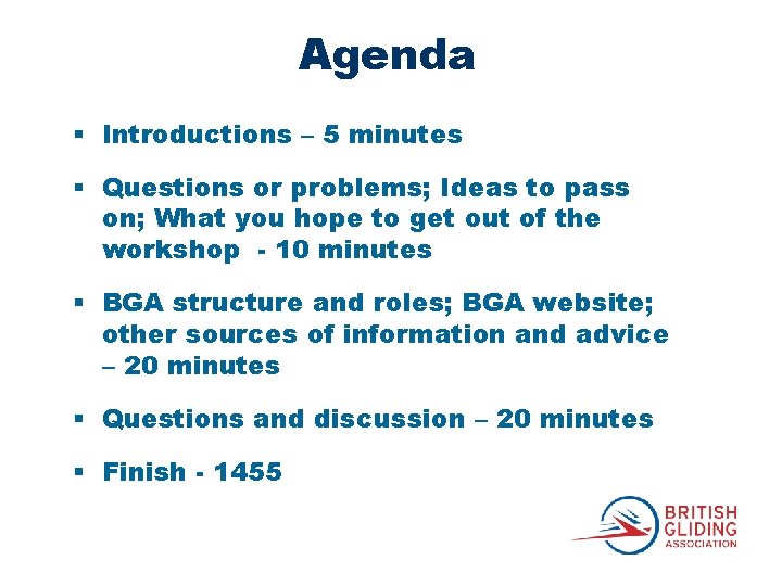 Agenda § Introductions – 5 minutes § Questions or problems; Ideas to pass on;