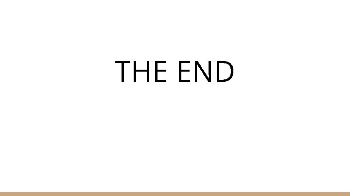 THE END 