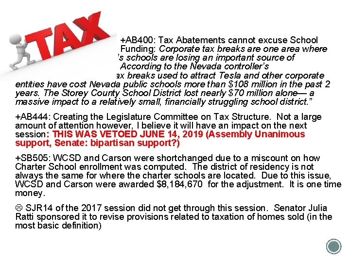 +AB 400: Tax Abatements cannot excuse School Funding: Corporate tax breaks are one area