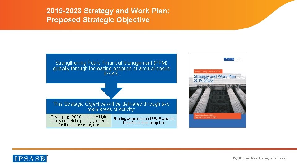 2019 -2023 Strategy and Work Plan: Proposed Strategic Objective Strengthening Public Financial Management (PFM)