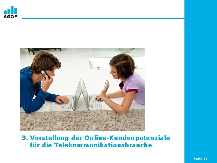 3. Vorstellung der Online-Kundenpotenziale für die Telekommunikationsbranche Seite 10 