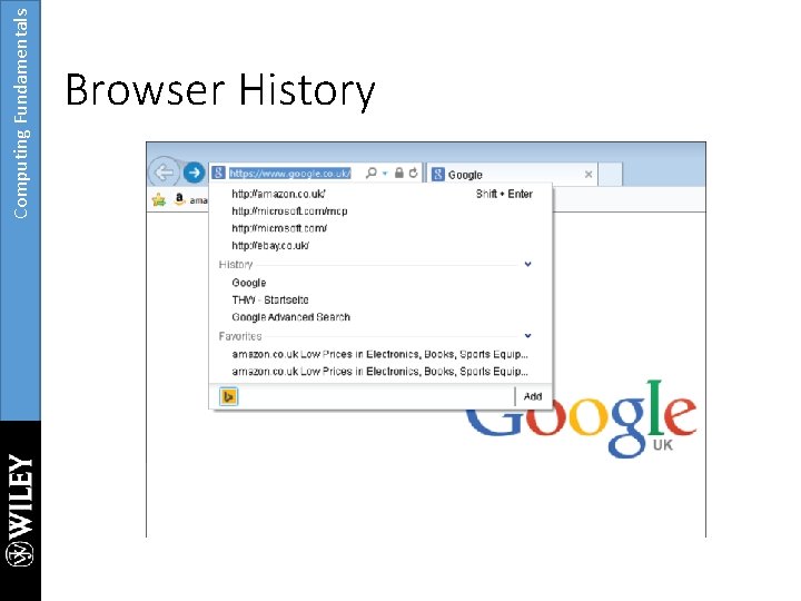 Computing Fundamentals Browser History 
