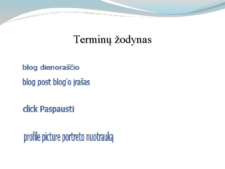 Terminų žodynas 