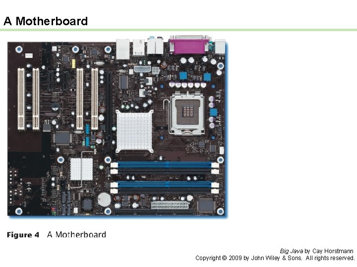 A Motherboard Big Java by Cay Horstmann Copyright © 2009 by John Wiley &