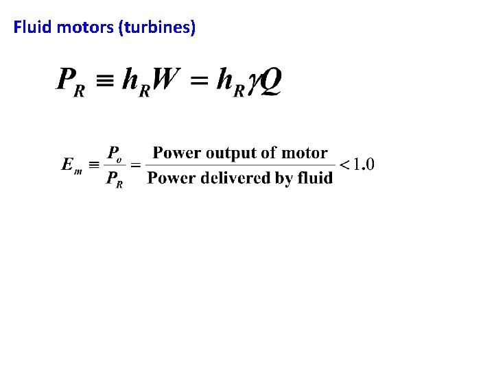 Fluid motors (turbines) 