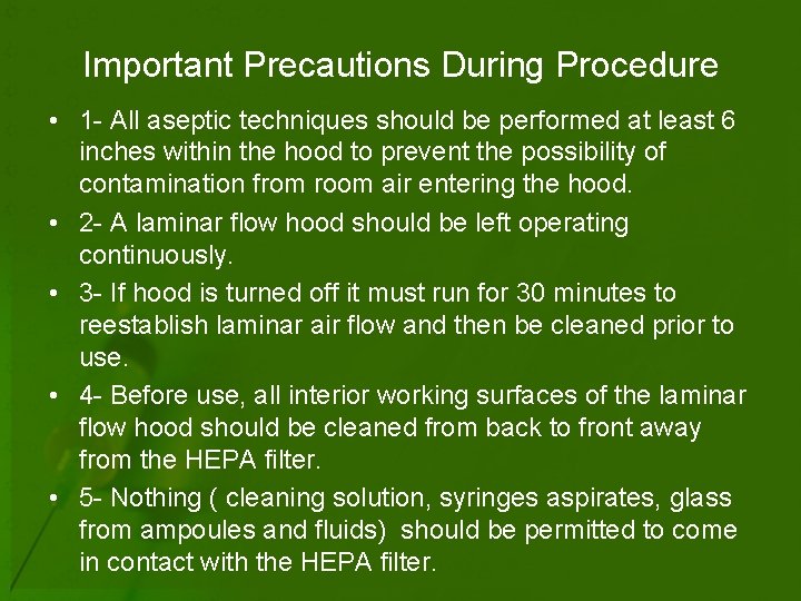 Pharmaceutics III For Lab Sessions Aseptic Techniques IV