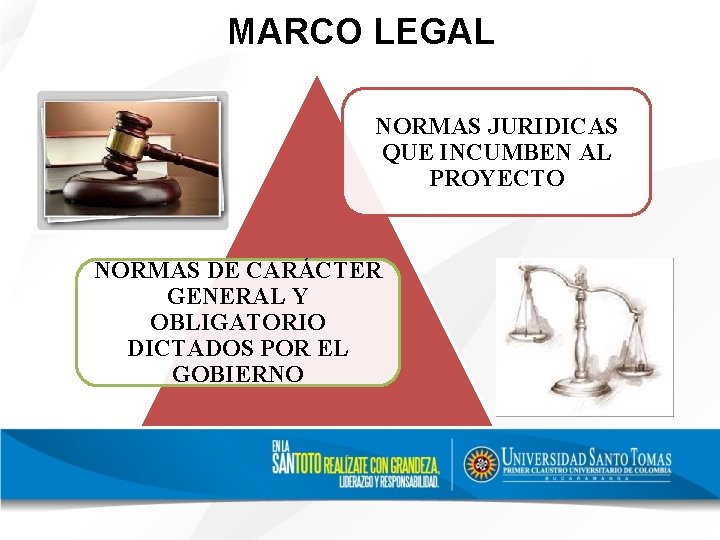 MARCO LEGAL NORMAS JURIDICAS QUE INCUMBEN AL PROYECTO NORMAS DE CARÁCTER GENERAL Y OBLIGATORIO