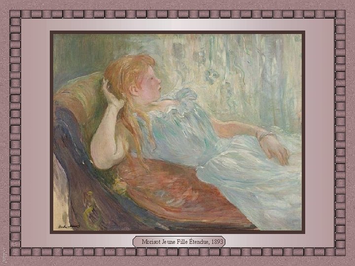 Morisot Jeune Fille Étendue, 1893 