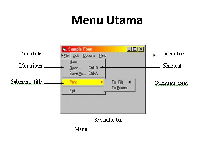 Menu Utama 