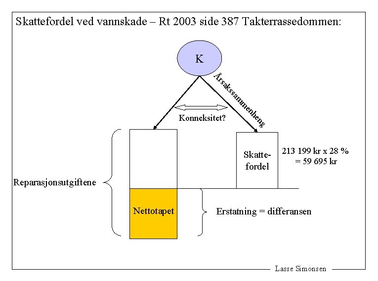 Skattefordel ved vannskade – Rt 2003 side 387 Takterrassedommen: K ak rs Å en