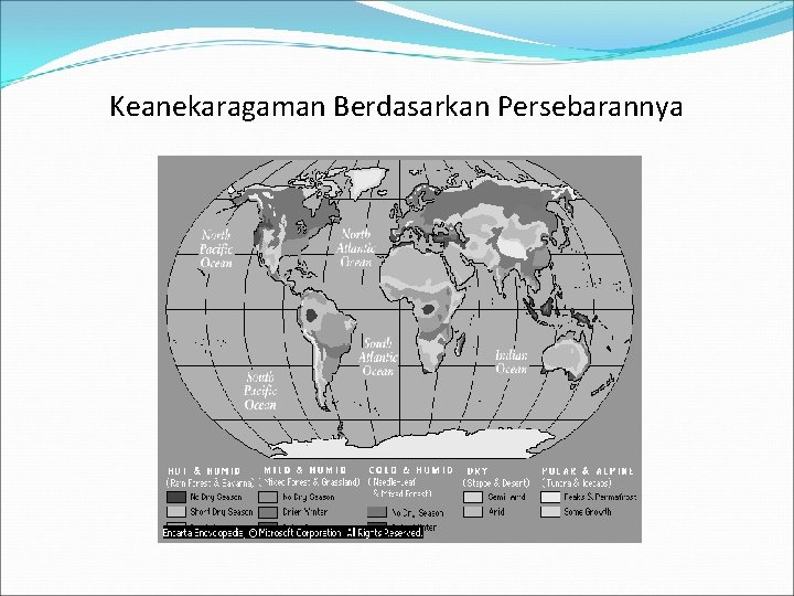 Keanekaragaman Berdasarkan Persebarannya 