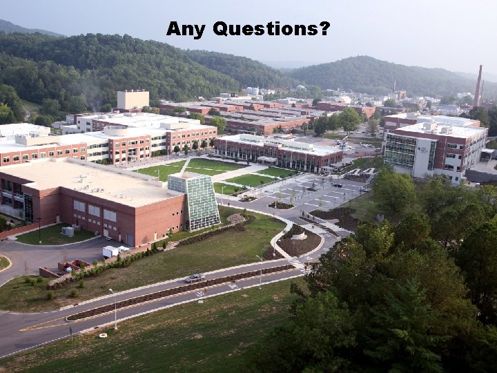 Any Questions? 