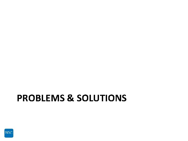 PROBLEMS & SOLUTIONS 