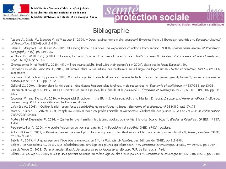 Ministère des finances et des comptes publics Ministère des affaires sociales et de la