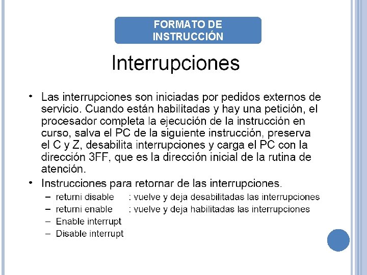 FORMATO DE INSTRUCCIÓN 