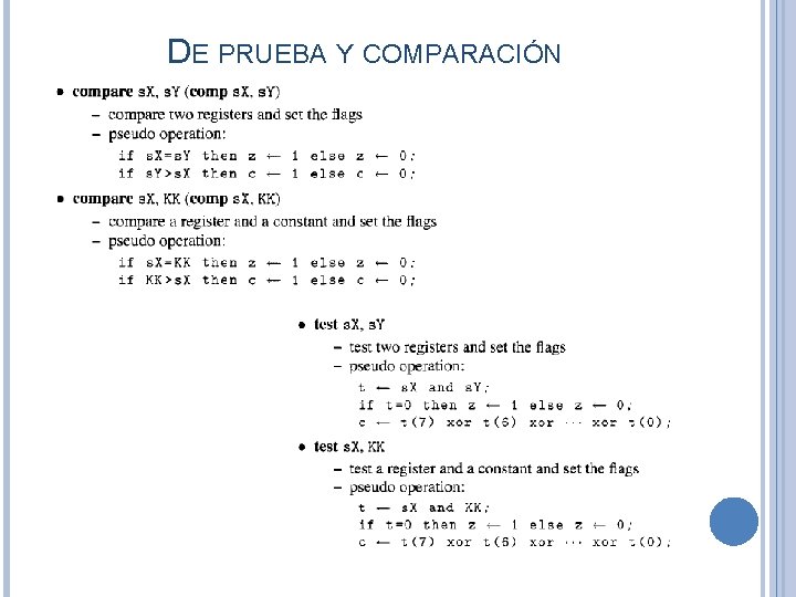 DE PRUEBA Y COMPARACIÓN 