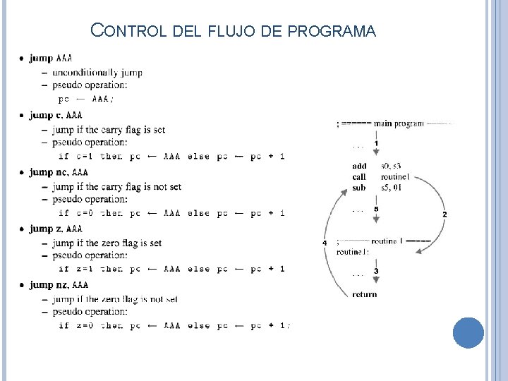 CONTROL DEL FLUJO DE PROGRAMA 