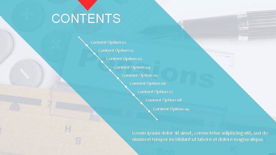 CONTENTS Content Option 01 Content Option 02 Content Option 03 Content Option 04 Content