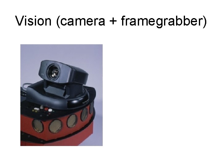 Vision (camera + framegrabber) 