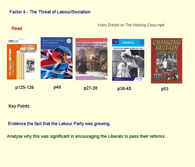 Factor 4 - The Threat of Labour/Socialism Harry Enfield on The Working Class. mp