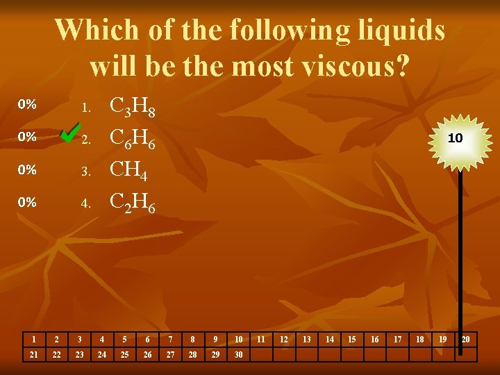 Which of the following liquids will be the most viscous? C 3 H 8
