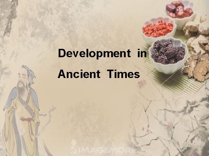 Development in Ancient Times 