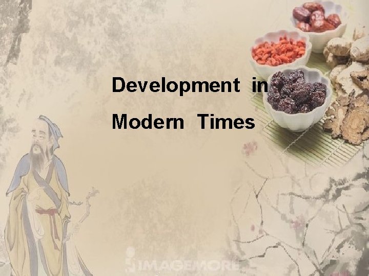 Development in Modern Times 