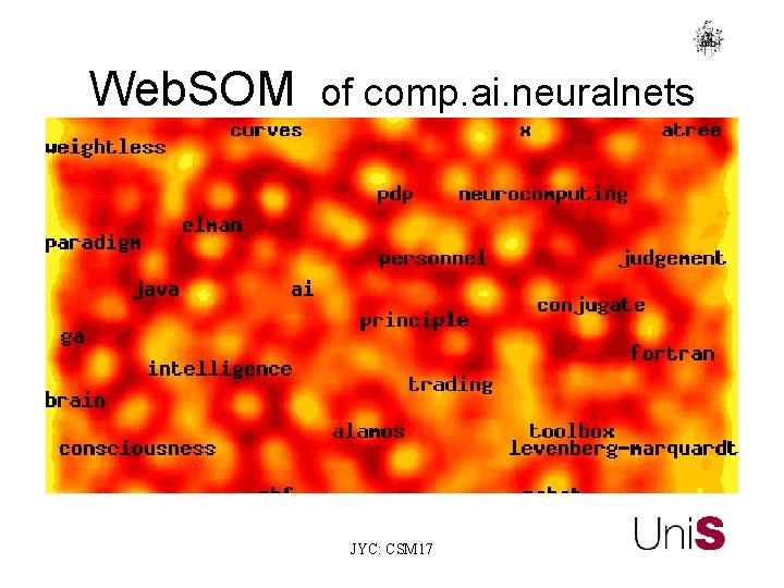 Web. SOM of comp. ai. neuralnets JYC: CSM 17 