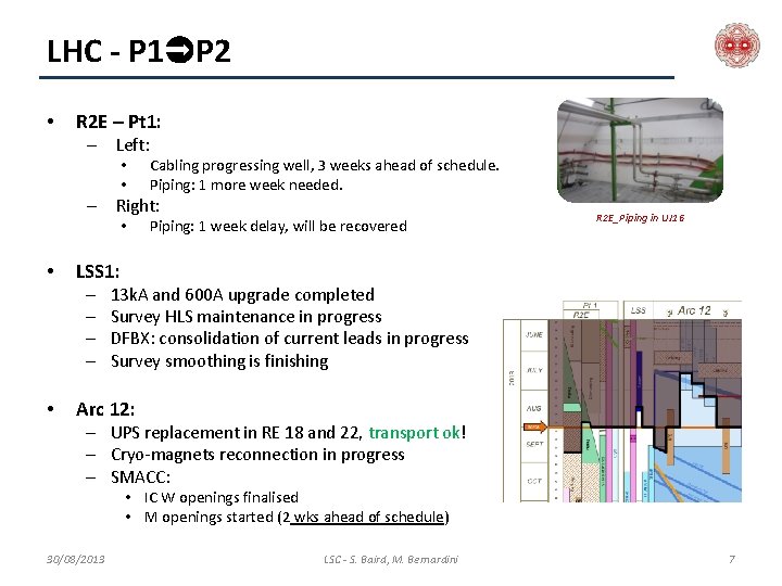 LHC - P 1 P 2 • R 2 E – Pt 1: –