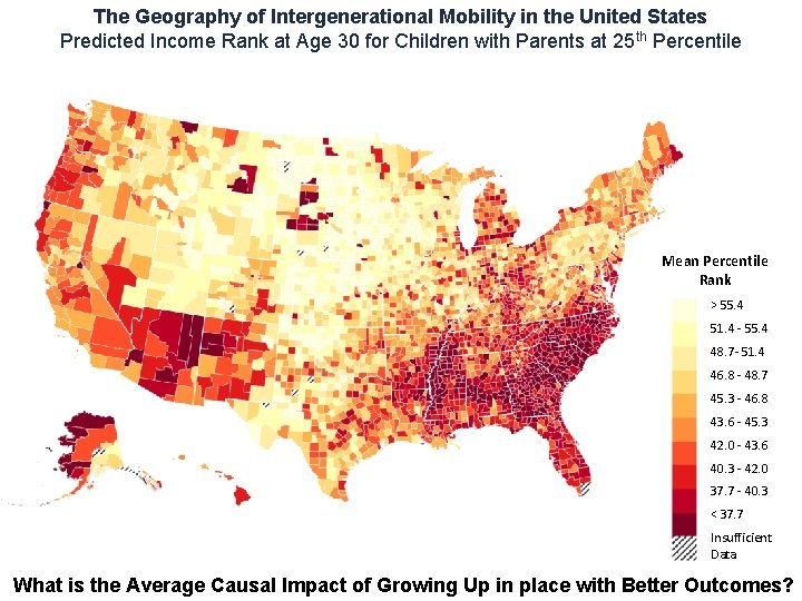 The Geography of Intergenerational Mobility in the United States Predicted Income Rank at Age