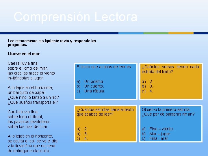 Repaso de Lenguaje y Comunicacin Prueba de Sntesis