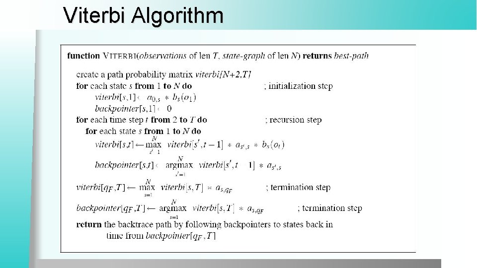 Viterbi Algorithm 