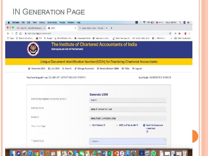 IN GENERATION PAGE 