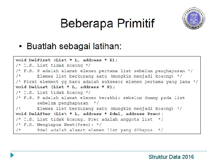 Struktur Data 2016 