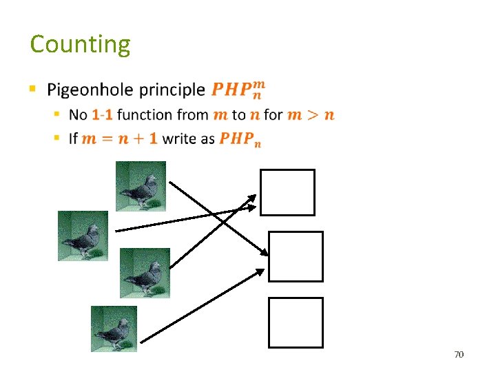 Counting § 70 