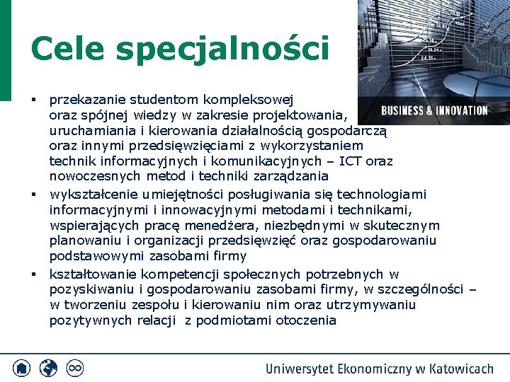 Cele specjalności § § § przekazanie studentom kompleksowej oraz spójnej wiedzy w zakresie projektowania,