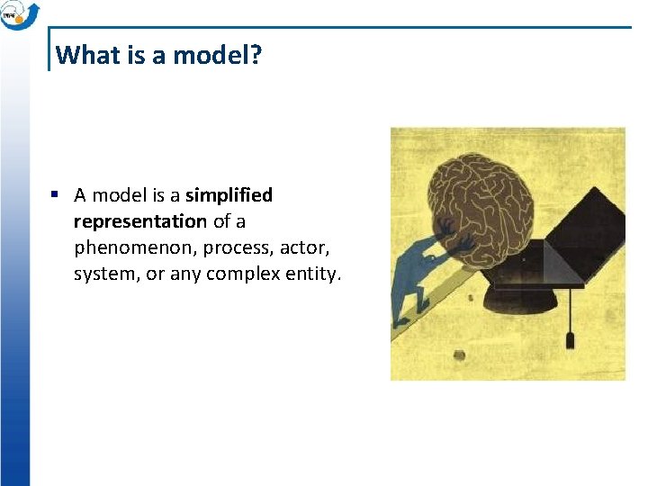 What is a model? § A model is a simplified representation of a phenomenon,