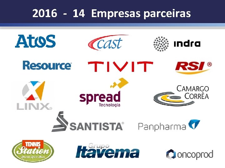 2016 - 14 Empresas parceiras 