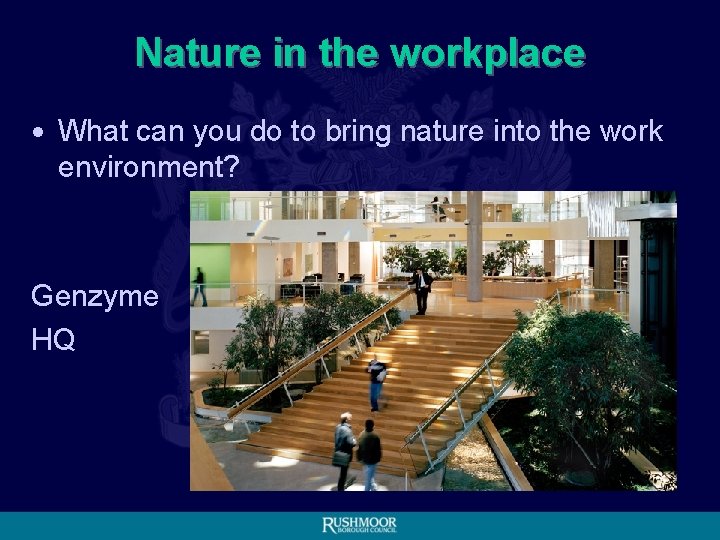 Nature in the workplace • What can you do to bring nature into the